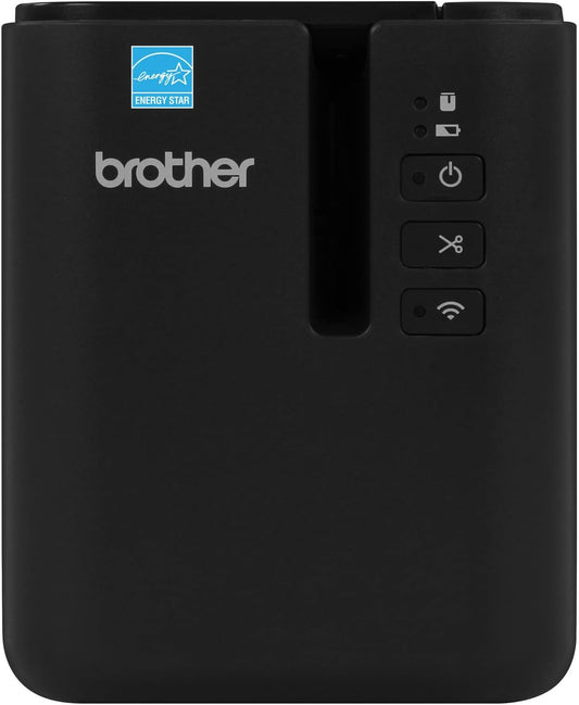Brother PT-P900WC High-Resolution Industrial Desktop Label Printer with Wi-Fi®, Black, Large